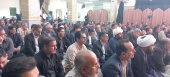 مراسم گردهمایی دانشگاهیان دانشگاههای شهر زاهدان برای یادبود شهادت سید حسن نصرالله و محکومیت جنایات رژیم صهیونسیتی برگزار شد