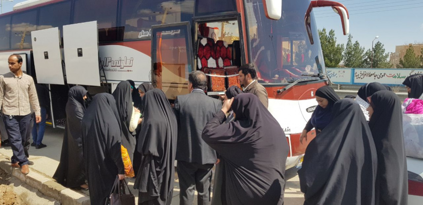 دانشجویان دختر دانشگاه جامع علمی کاربردی استان سیستان و بلوچستان به اردوی راهیان نور اعزام شدند