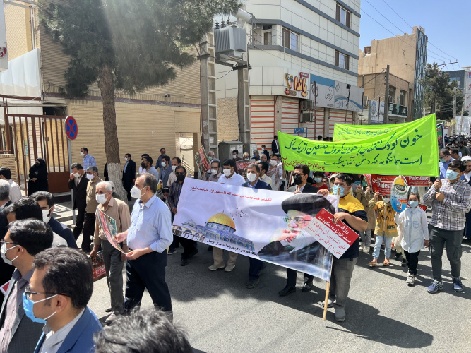 حضور کارکنان دانشگاه جامع علمی کاربردی استان سیستان و بلوچستان در راهپیمایی روز جهانی قدس
