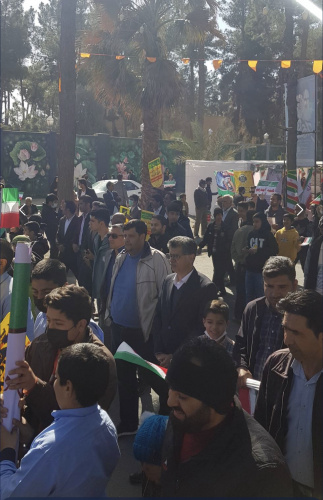 حضور پرشور دانشگاه جامع علمی کاربردی استان سیستان و بلوچستان در راهپیمایی باشکوه ۲۲ بهمن