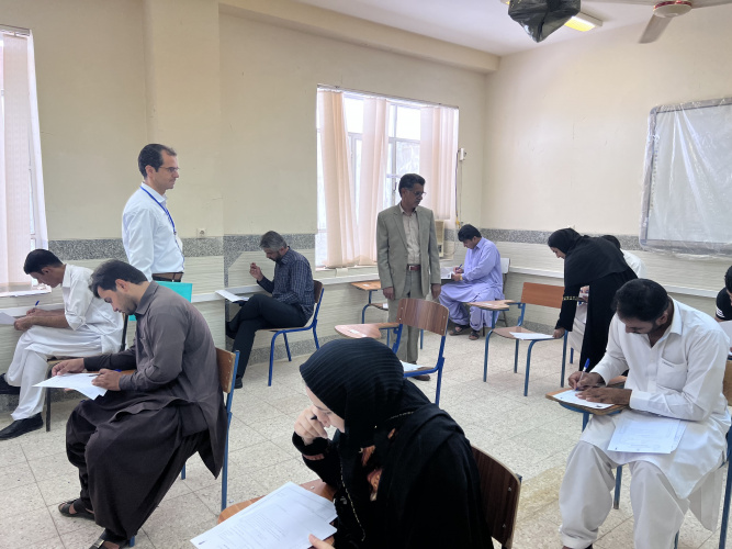 بازدید ریاست دانشگاه جامع علمی کاربردی سیستان و بلوچستان از برگزاری امتحانات مراکز جنوب استان